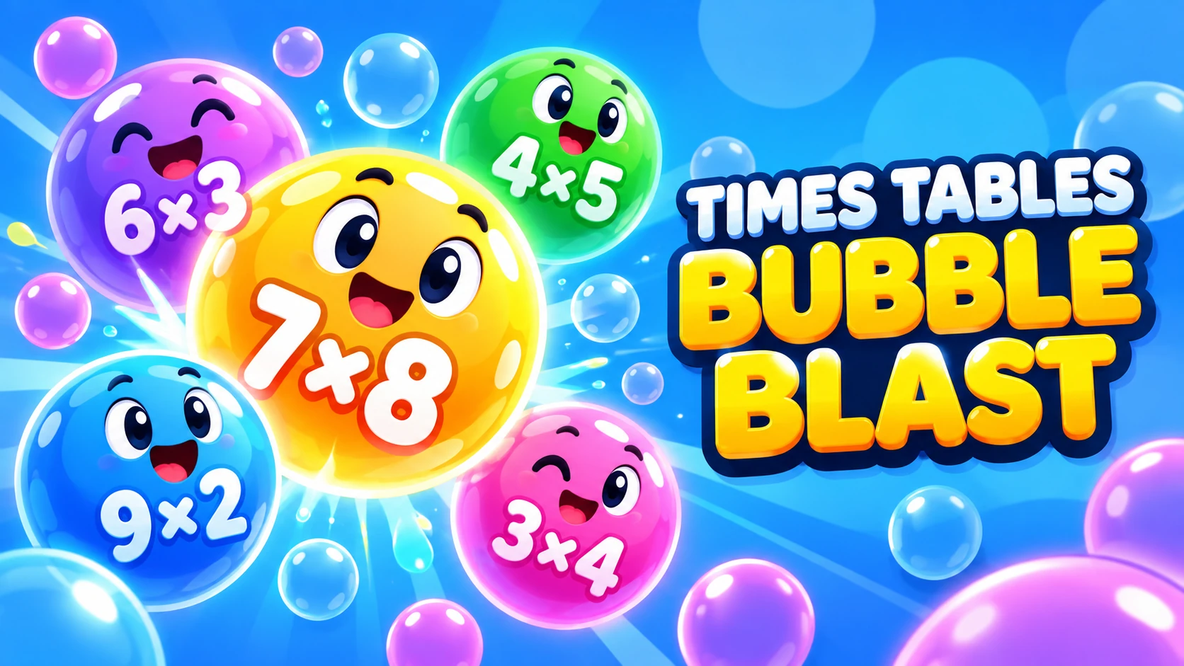 Times Tables Bubble Blast game artwork